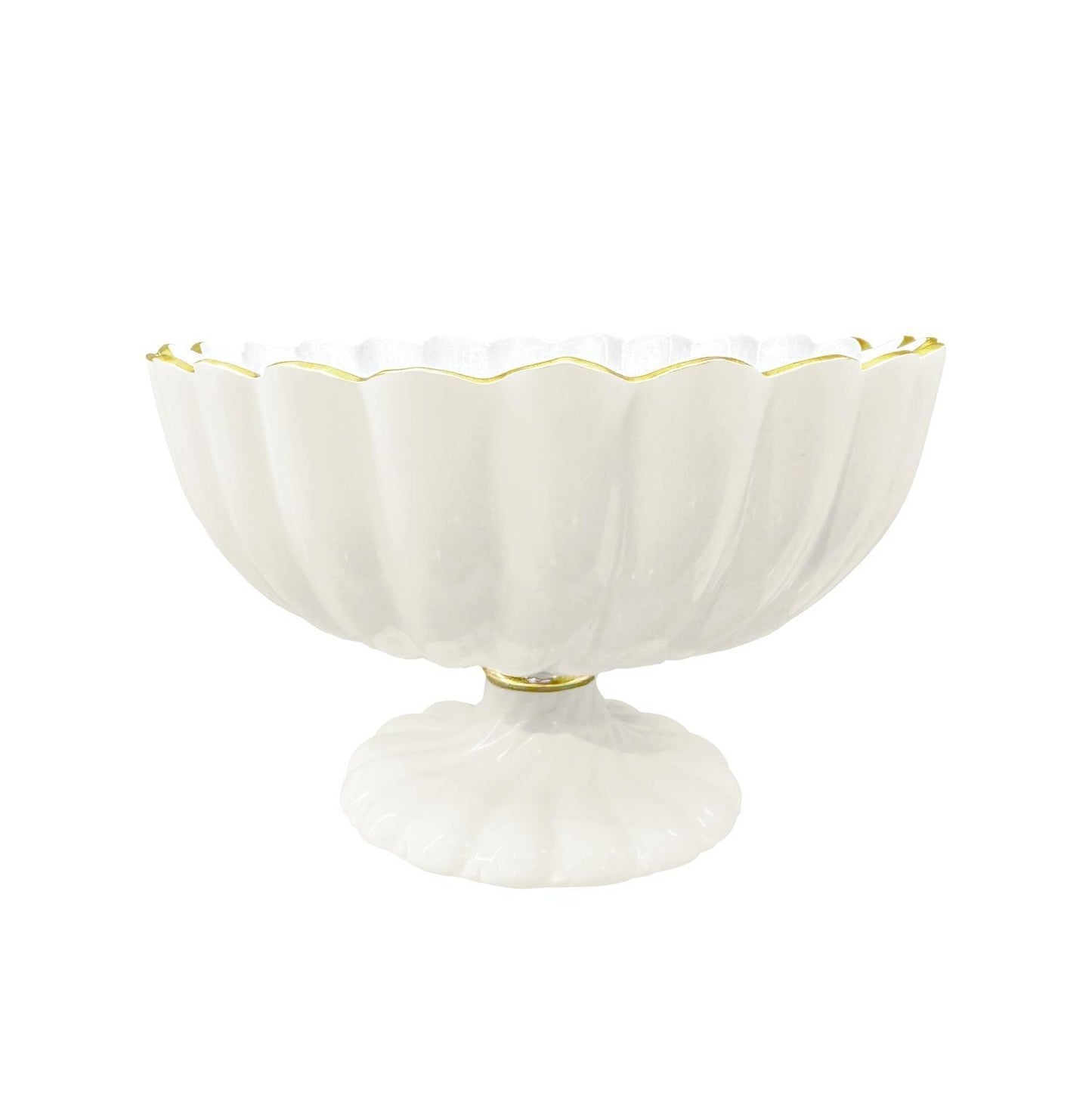 ENCANTO Vienna Medium Round Pedestal (Cream and White)