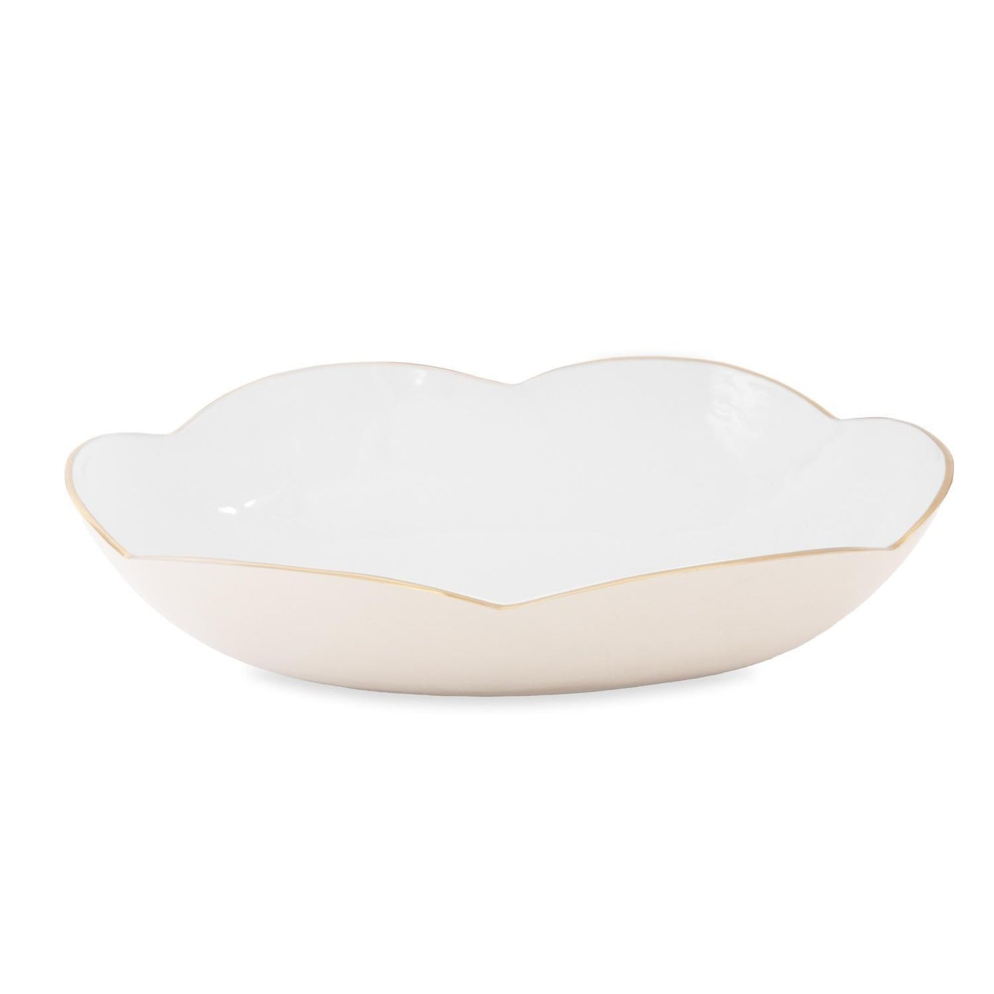 ENCANTO Amelia Extra Large Oval Bowl (Cream and White)