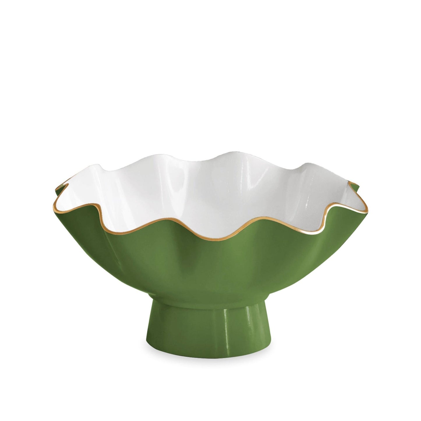 Encanto Carola Small Pedestal (Leaf Green and White)