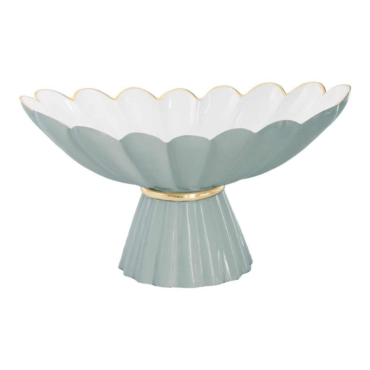 ENCANTO Vintage Hermes Pedestal (Slate and White)