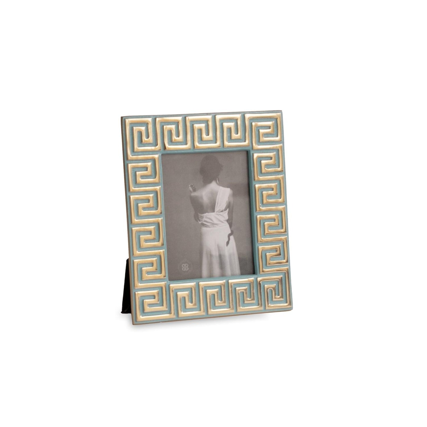 Greek Key Frame 4 x 6 (Turquoise)