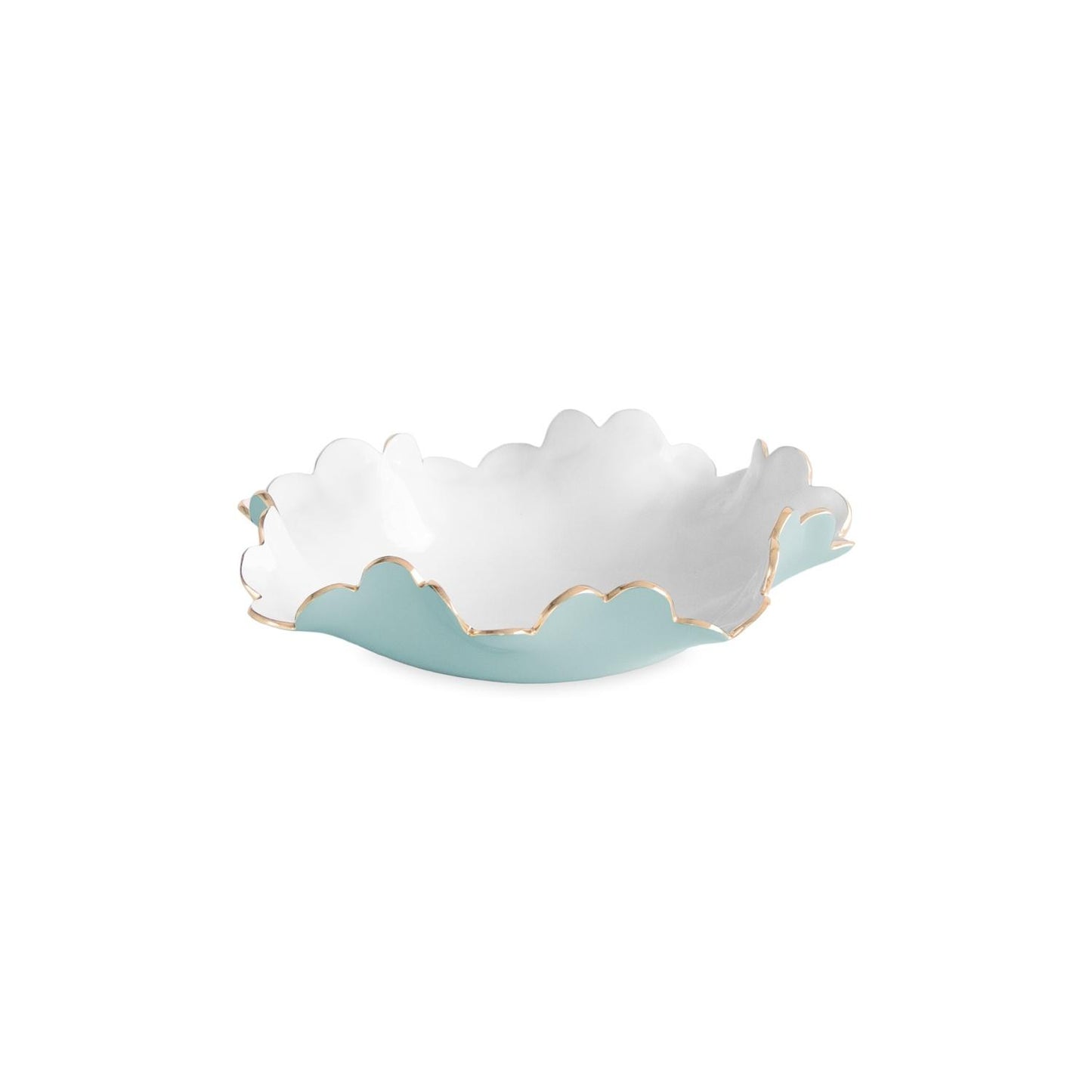 Colette Small Bowl (Turquoise and White)