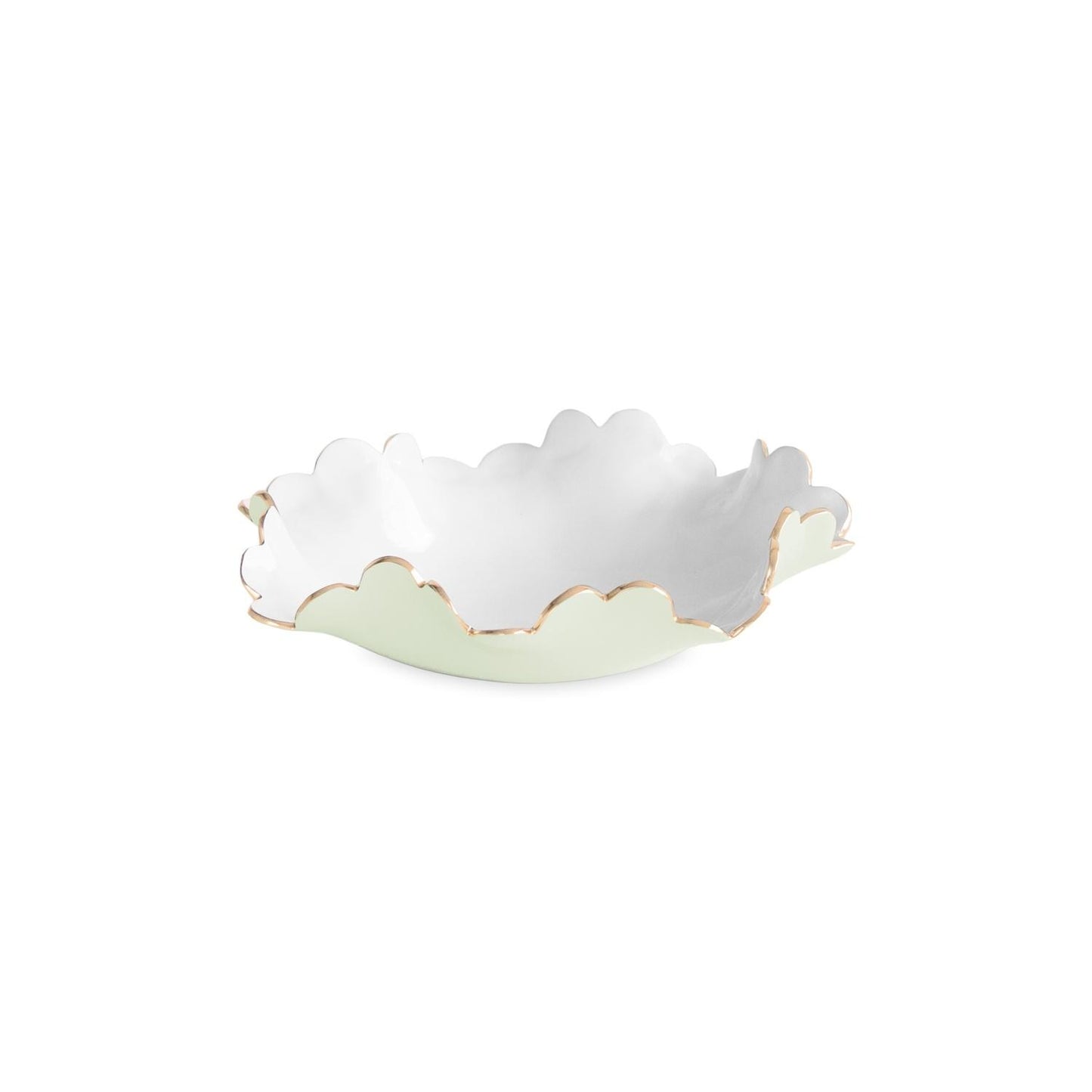 Colette Small Bowl (Pistachio and White)