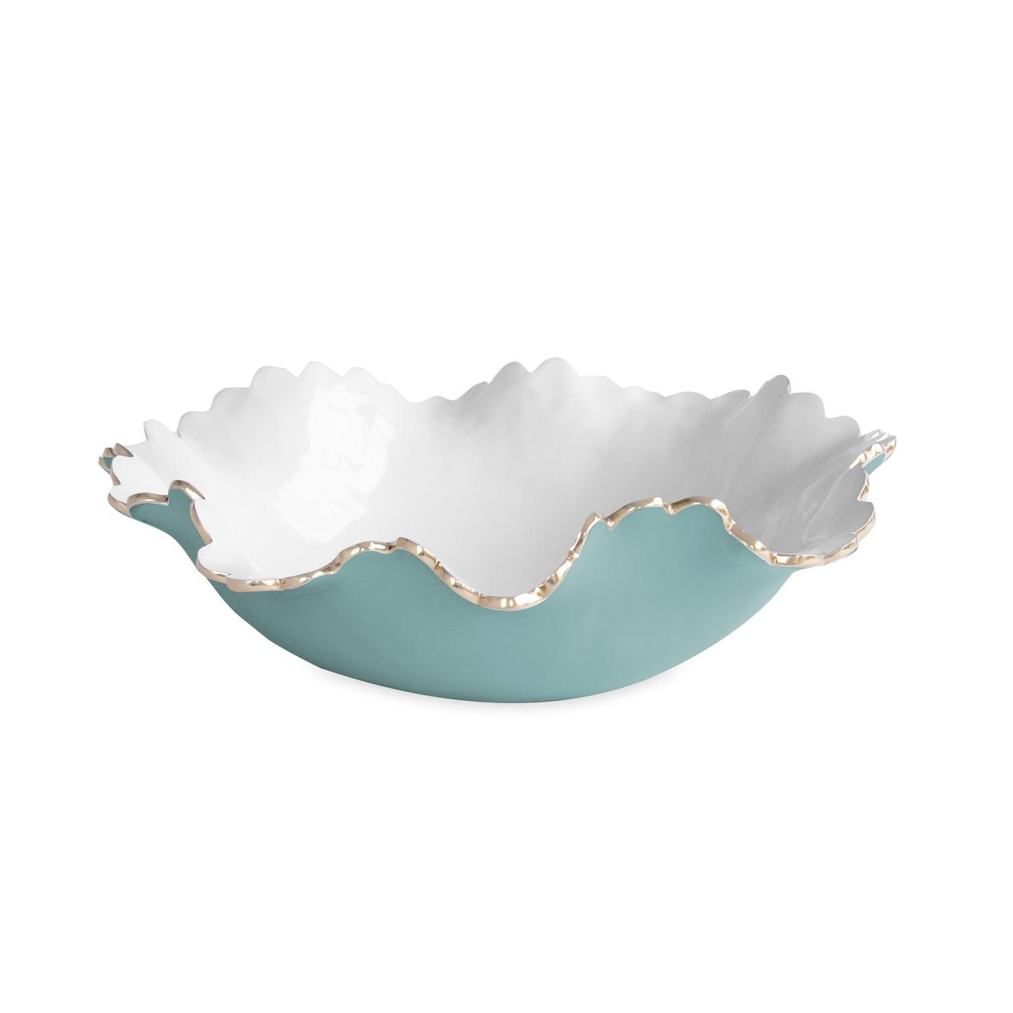 Colette Large Bowl (Turquoise and White)
