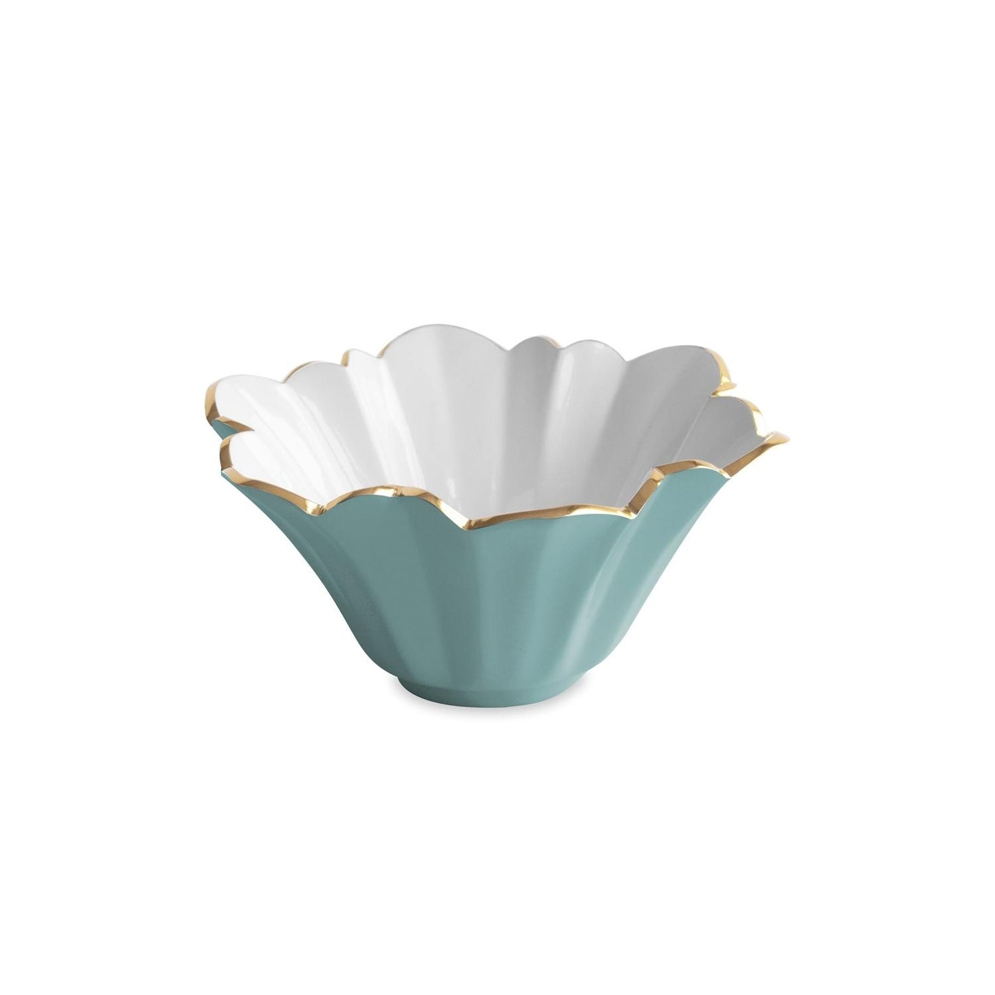 Avril Small Bowl (Turquoise and White)