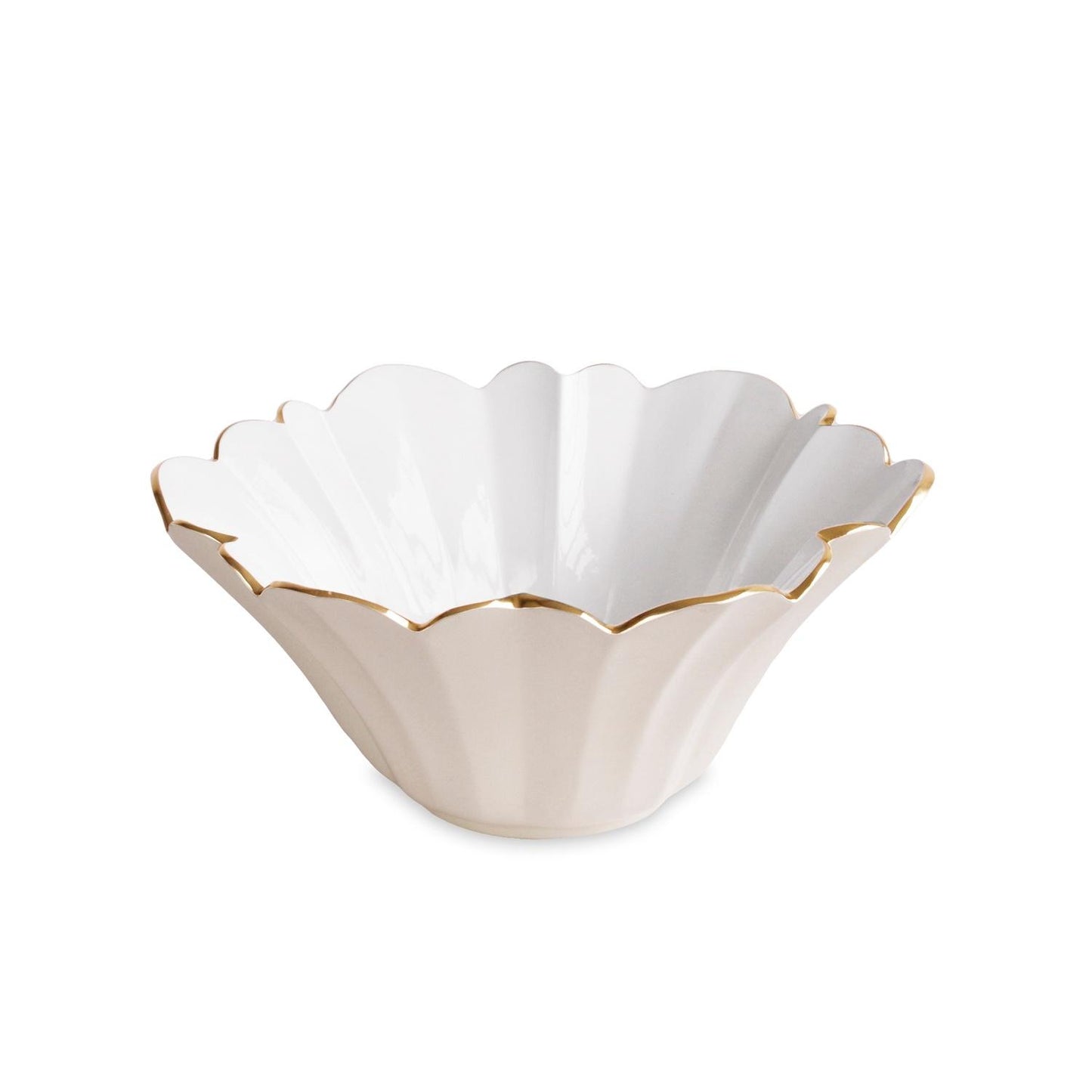 Avril Medium Bowl (Cream and White)