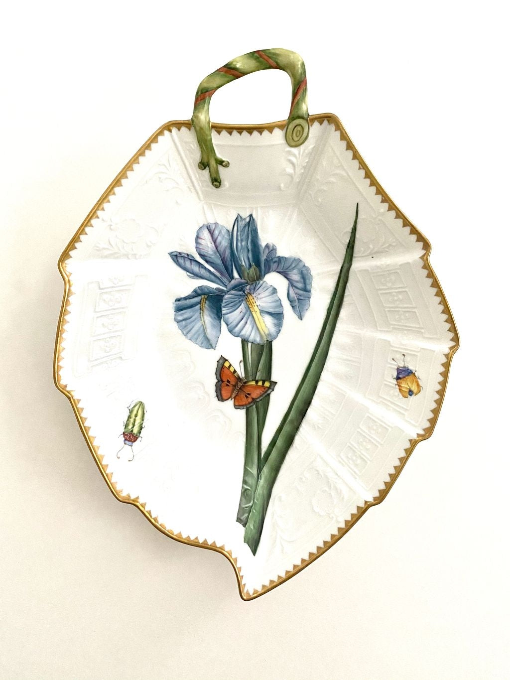 Leaf Plate - Blue Iris