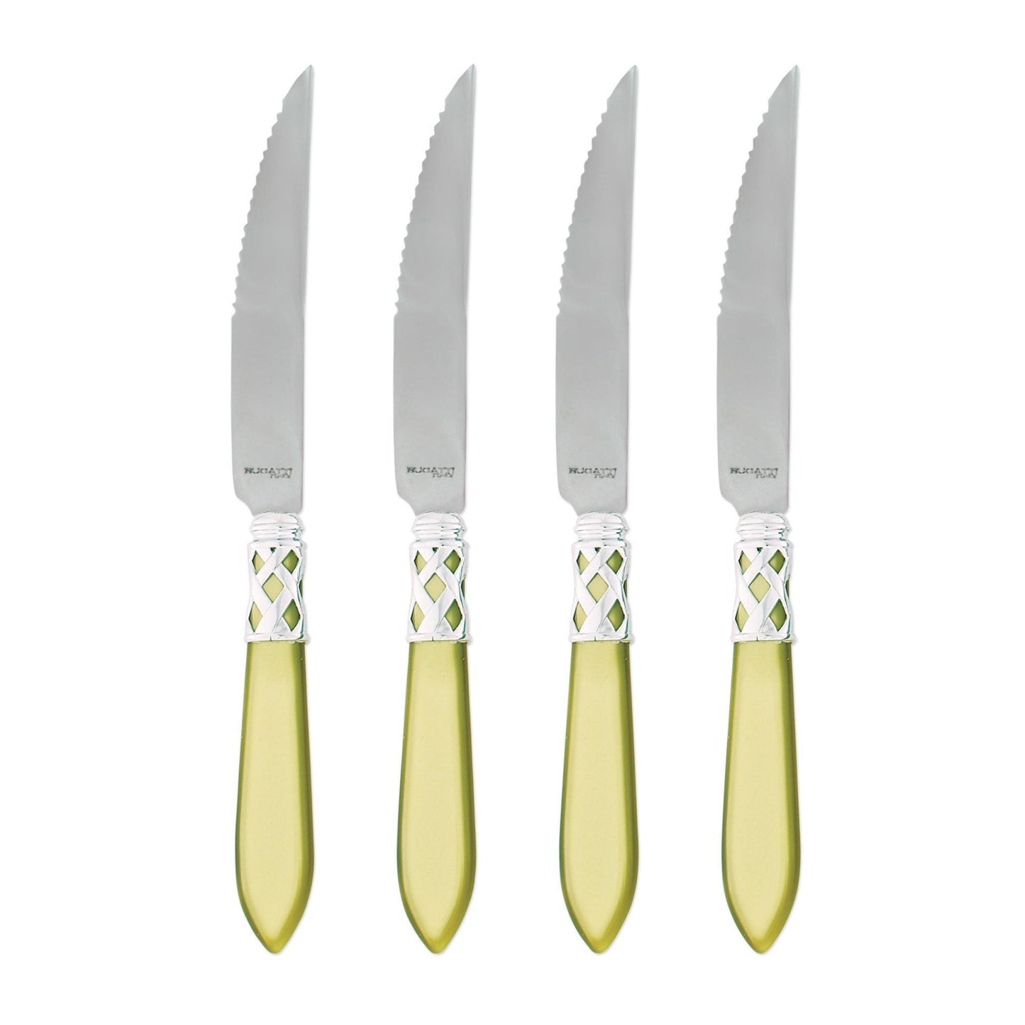 Brilliant Chartreuse Steak Knives - Set of 4
