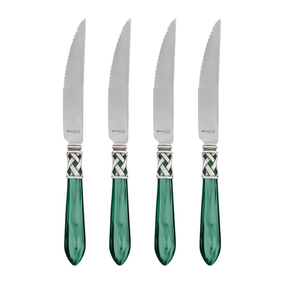 Antique Green Steak Knives - Set of 4
