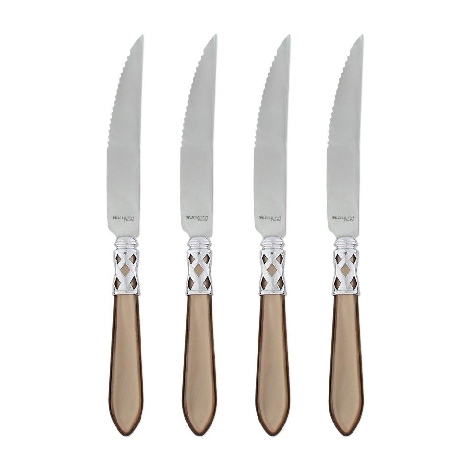 Brilliant Taupe Steak Knives - Set of 4
