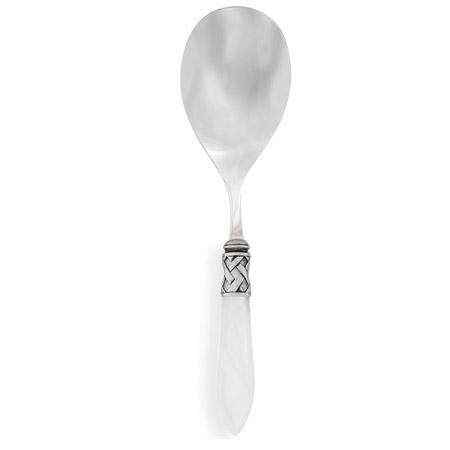 Antique White Serving Spoon