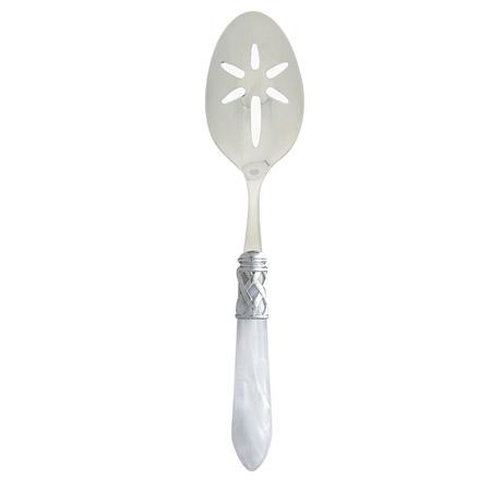 Brilliant White Slotted Serving Spoon