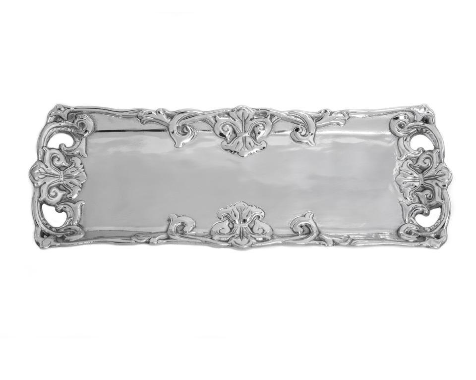 Fleur de Lis Oblong Tray