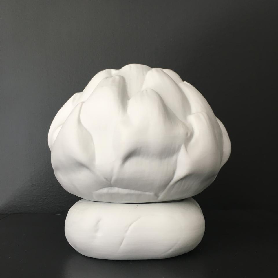 Artichoke unglazed votive