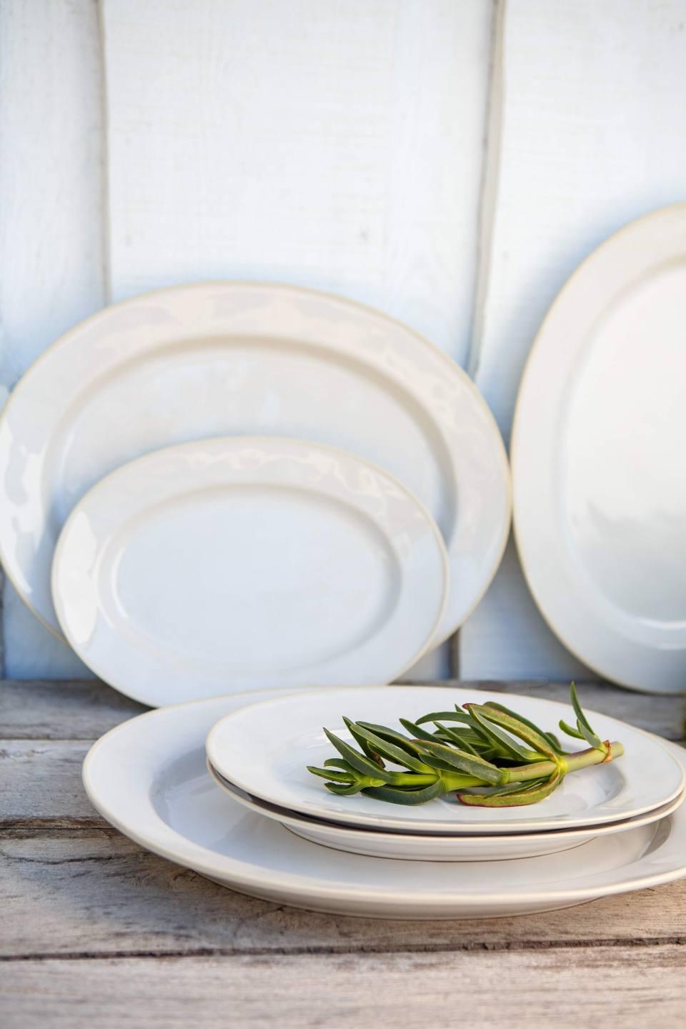 Oval Platter 12", White-cream