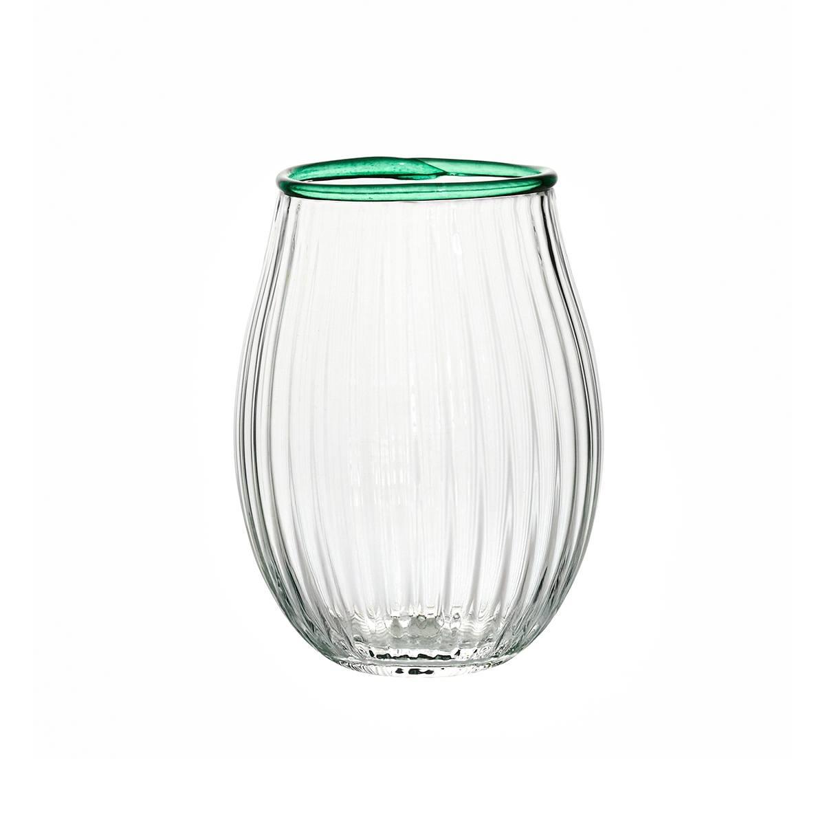 Stemless Wine Glass - Watercress
