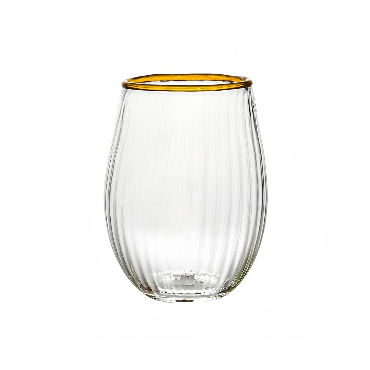 Stemless Wine Glass - Daffodil