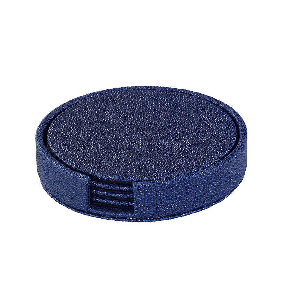 Navy Rd Boxed Coaster Set of 4