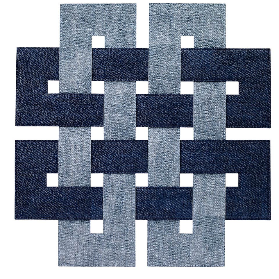 Navy Ice Blue Placemat - Pack of 4