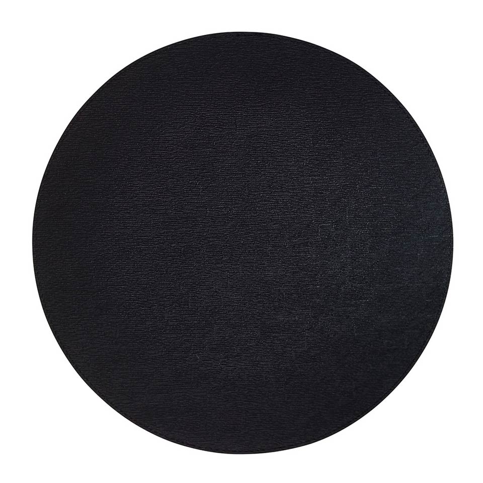 Black 15" Rd Mats - Pack of 4