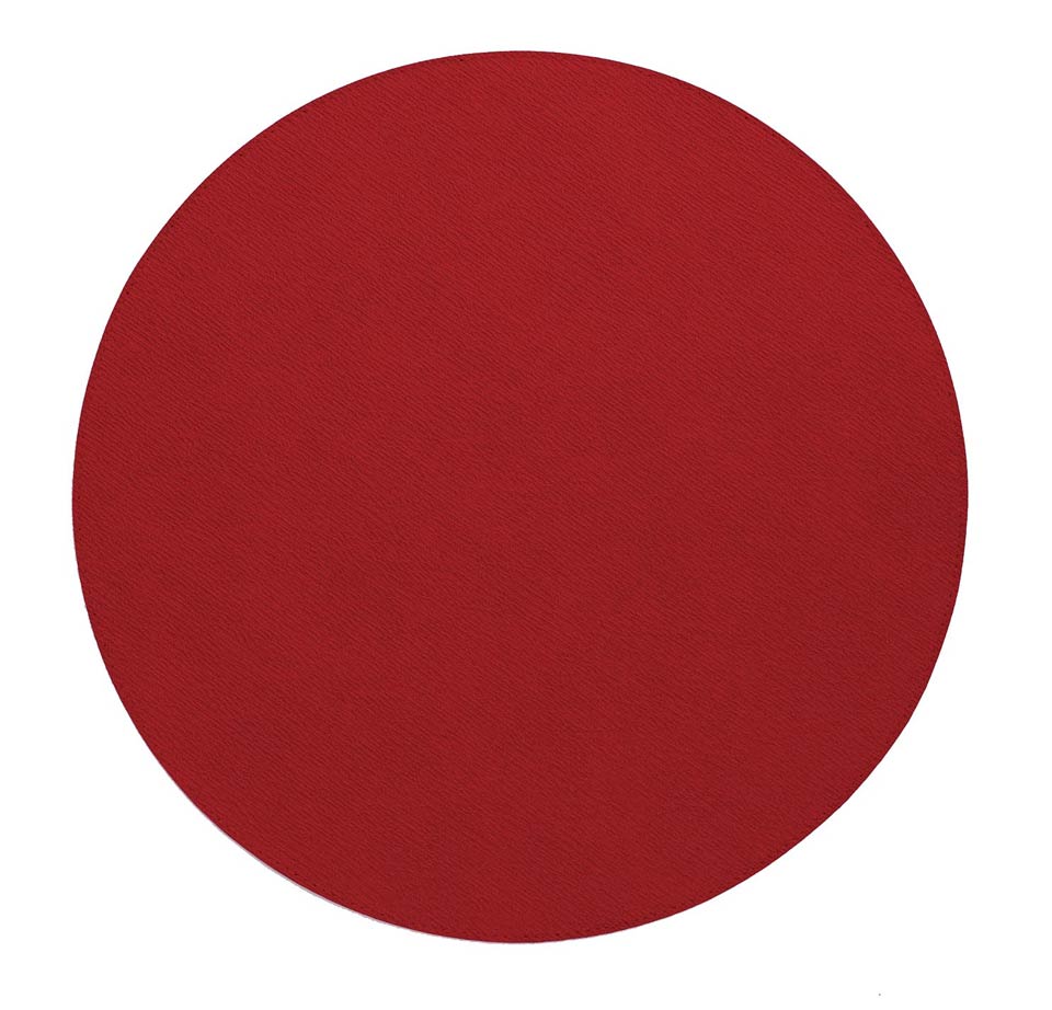 Red 15" Round Mat - Pack of 4