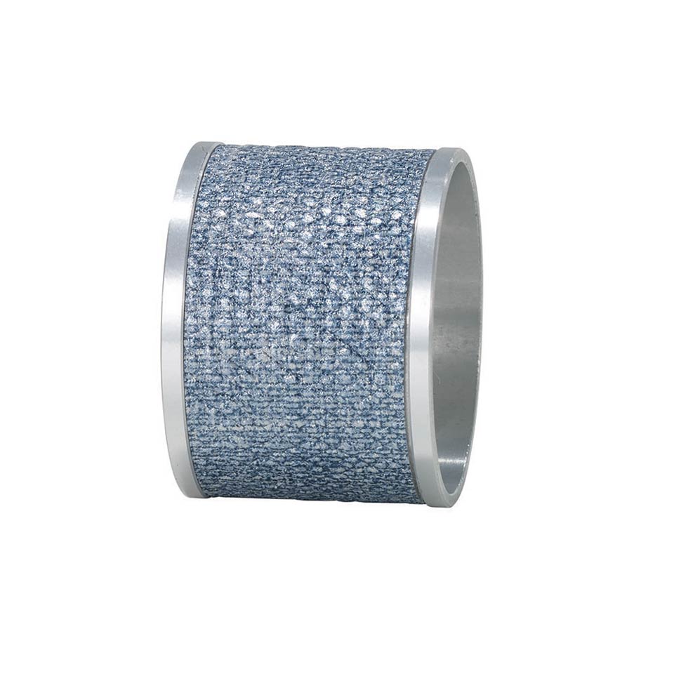 Ice Blue/Silver Napkin Ring - Pack of 4