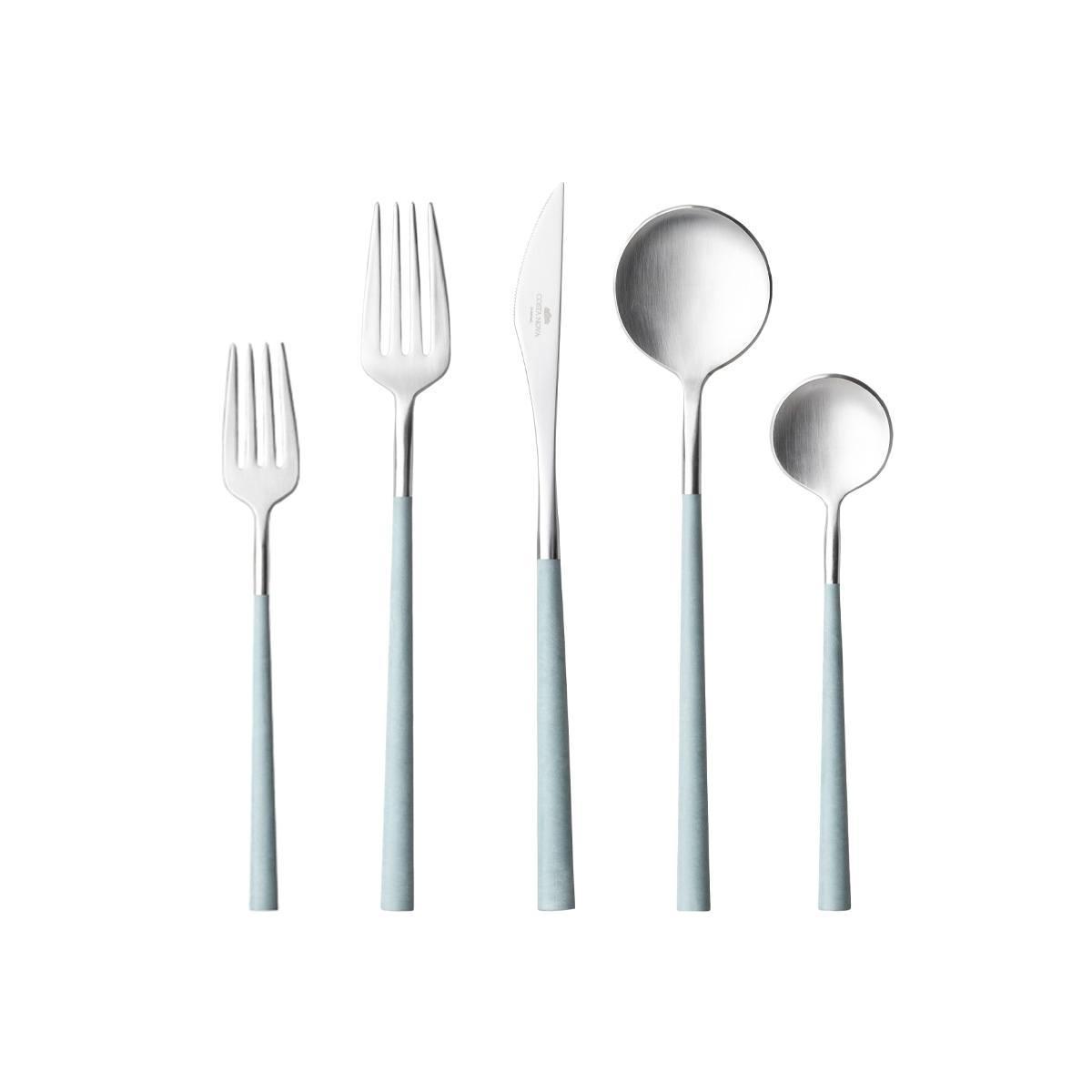 Flatware 5 pieces, Brushed - mint