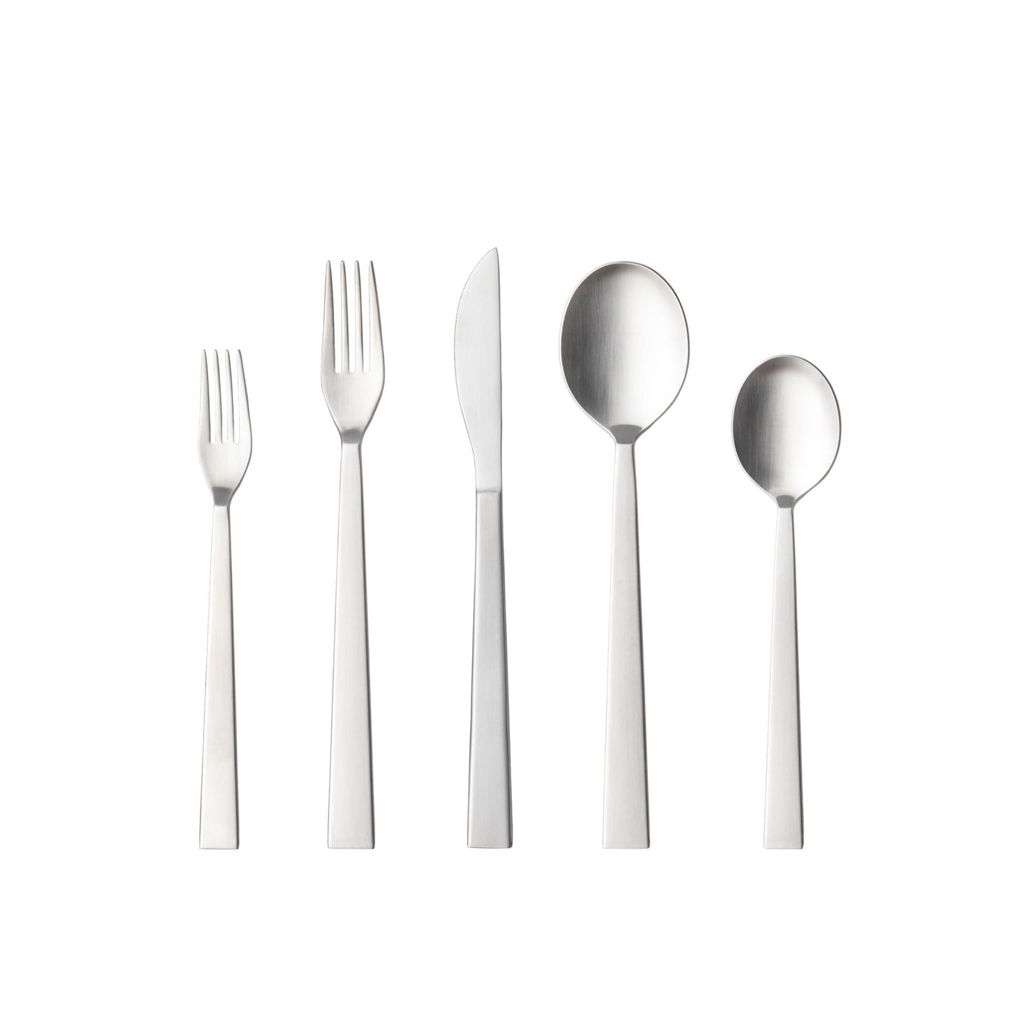 Flatware 5 pieces, Brushed