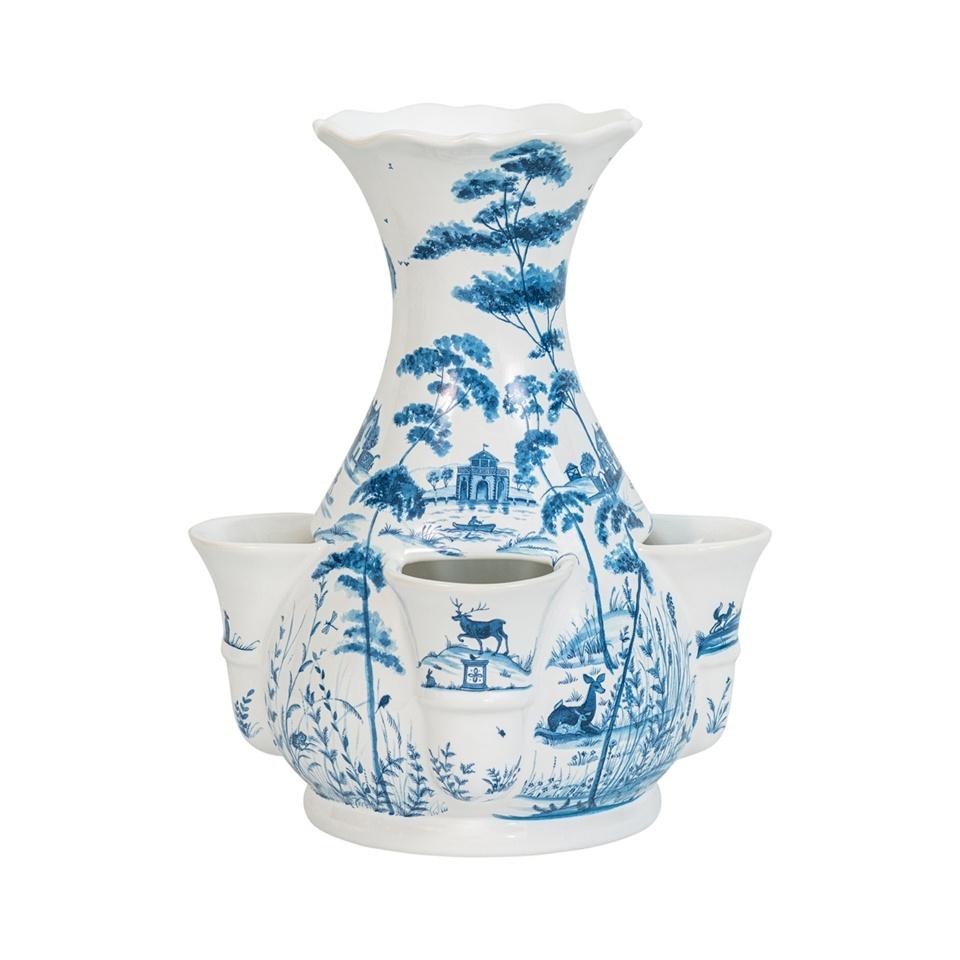 11.5" Tulipiere Vase- Delft Blue