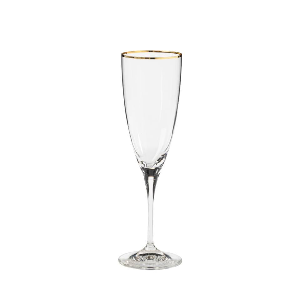 Flute w/ Golden Rim 8 oz.