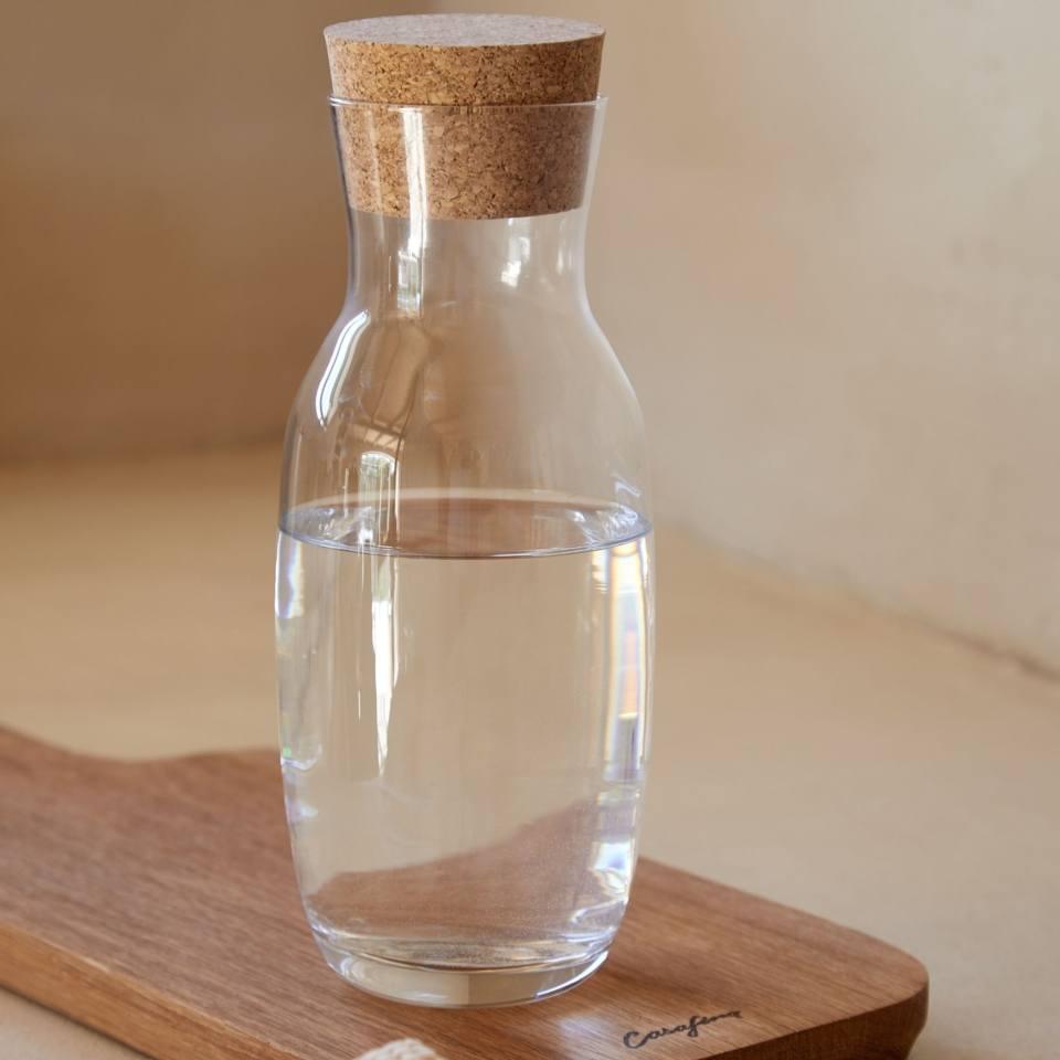 Glass Carafe with Cork Stopper