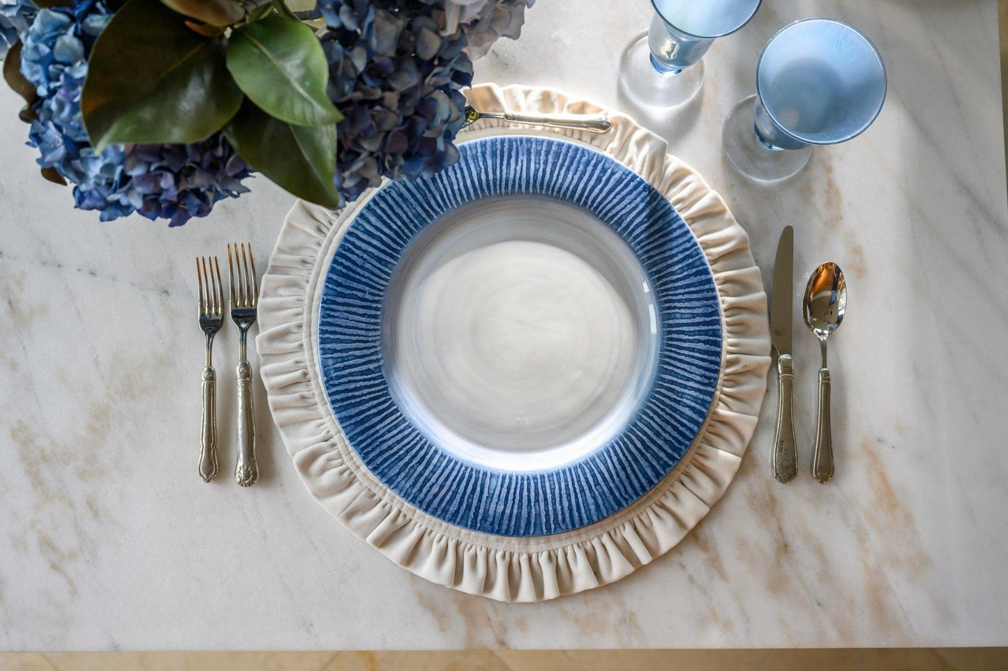 Striped Charger, Blue