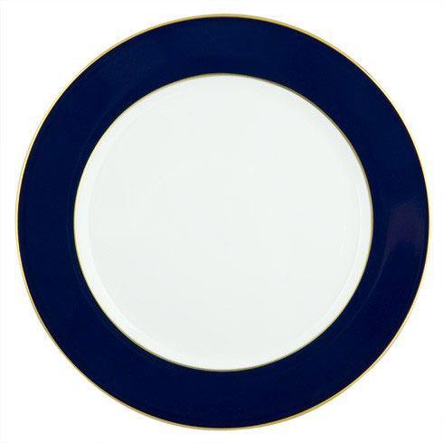 Cobalt Band Service Plate With Gold Edge