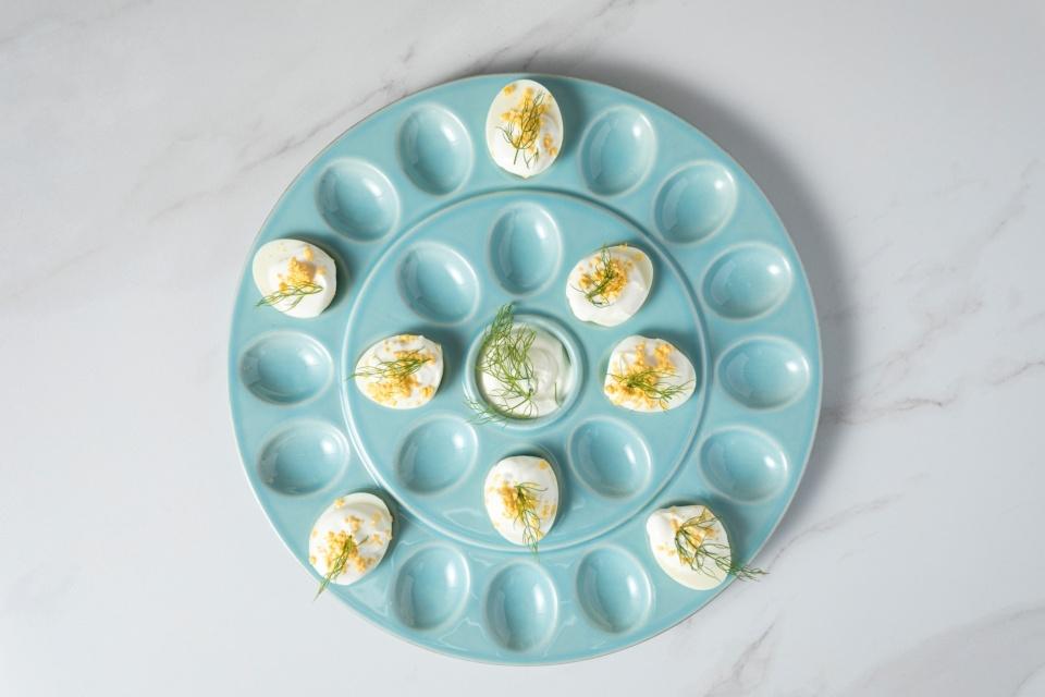 Egg Platter 13", Robin's egg blue