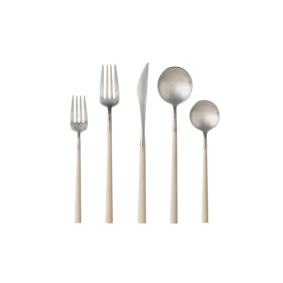 Flatware 5 Pieces, Cru