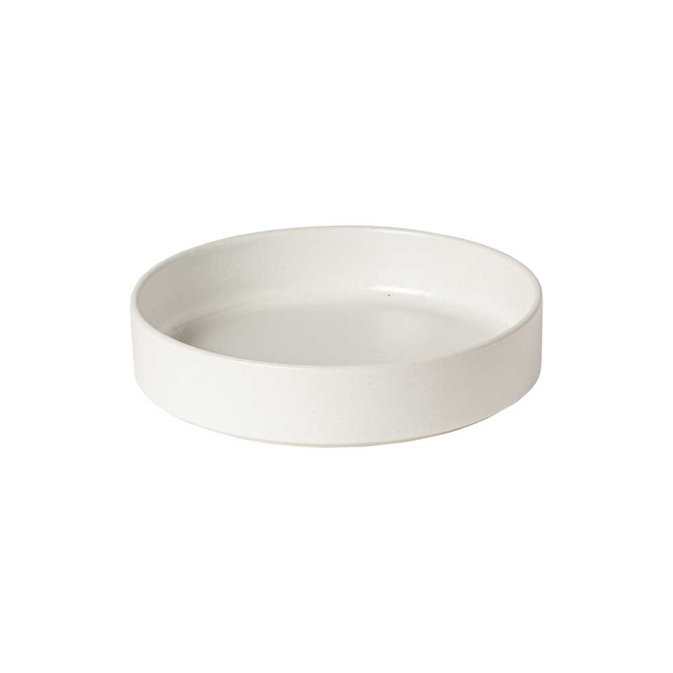 Deep round plate, White