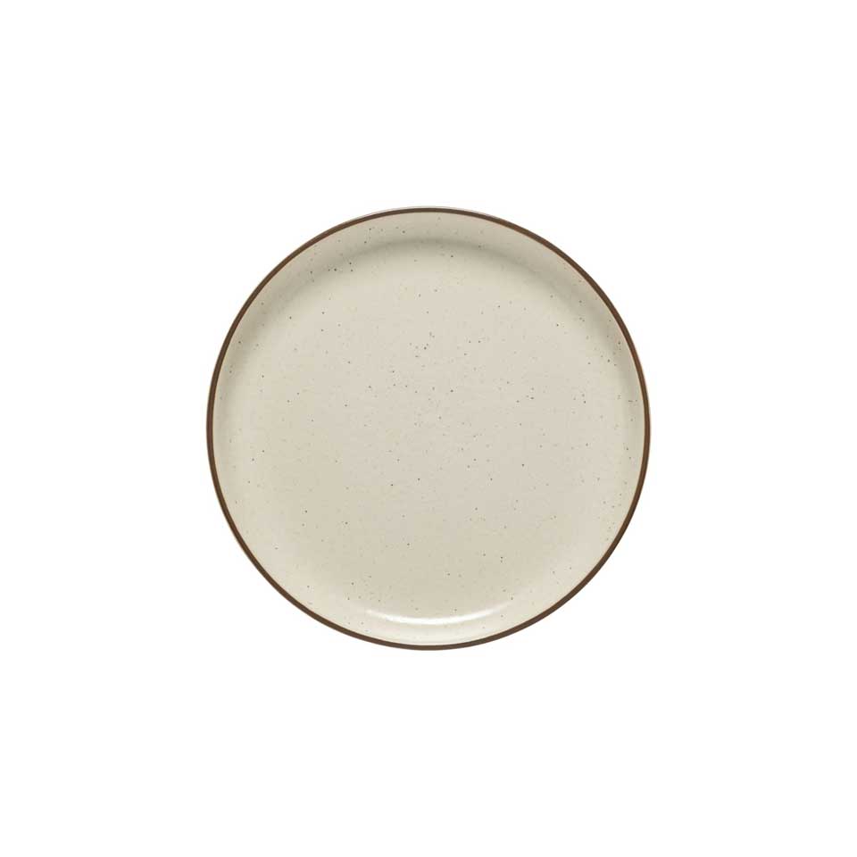 Salad plate, Cream-Cocoa