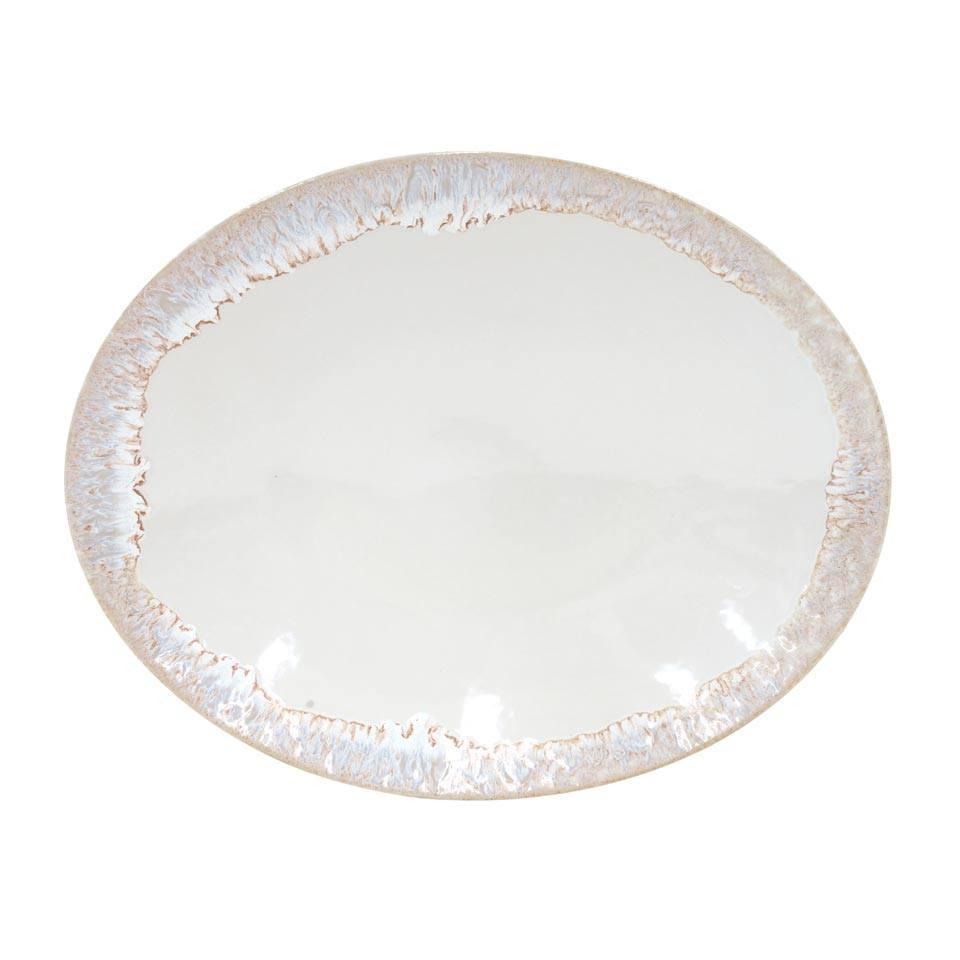 Oval Platter 16", White