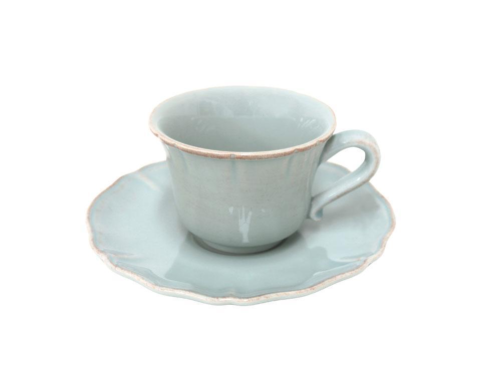 Tea Cup and Saucer 7 oz., Turquoise
