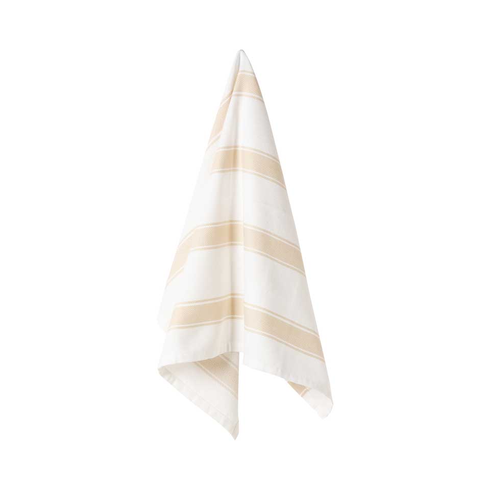 Kitchen Towel Stripes, Vanilla