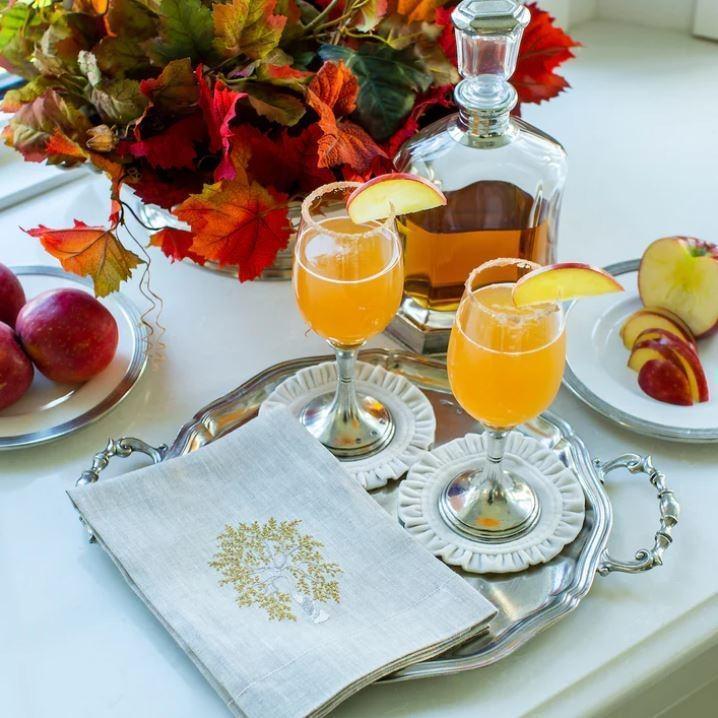 Scalloped Tray with Handles