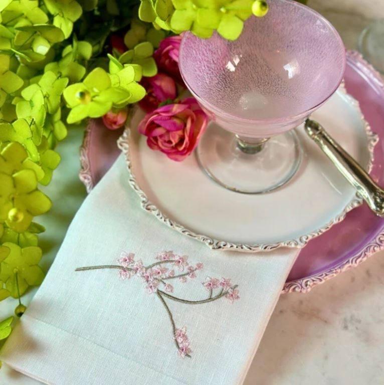 Cherry Blossom Tri-Fold Napkin