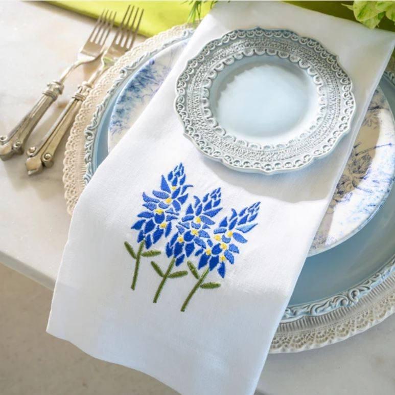 Blue Bonnets Linen Towel