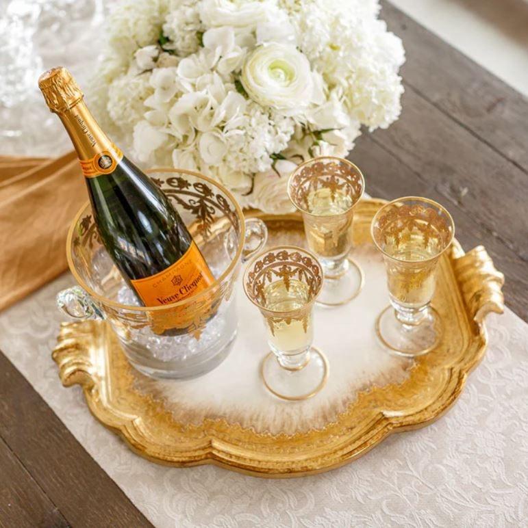 Gold Flute Glass