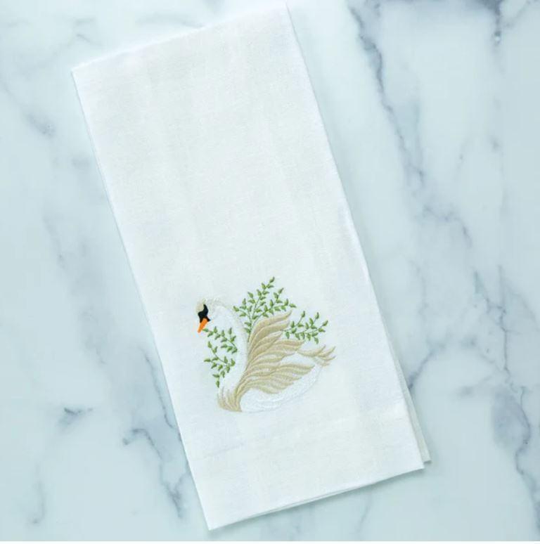 Swan Linen Towel