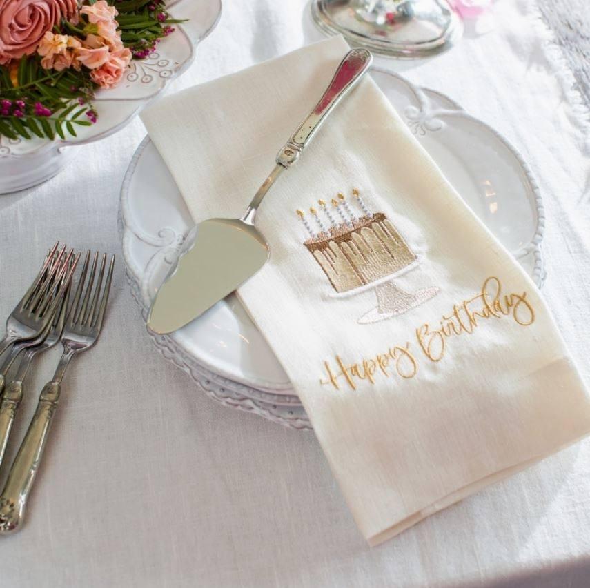 Happy Birthday Cake, White