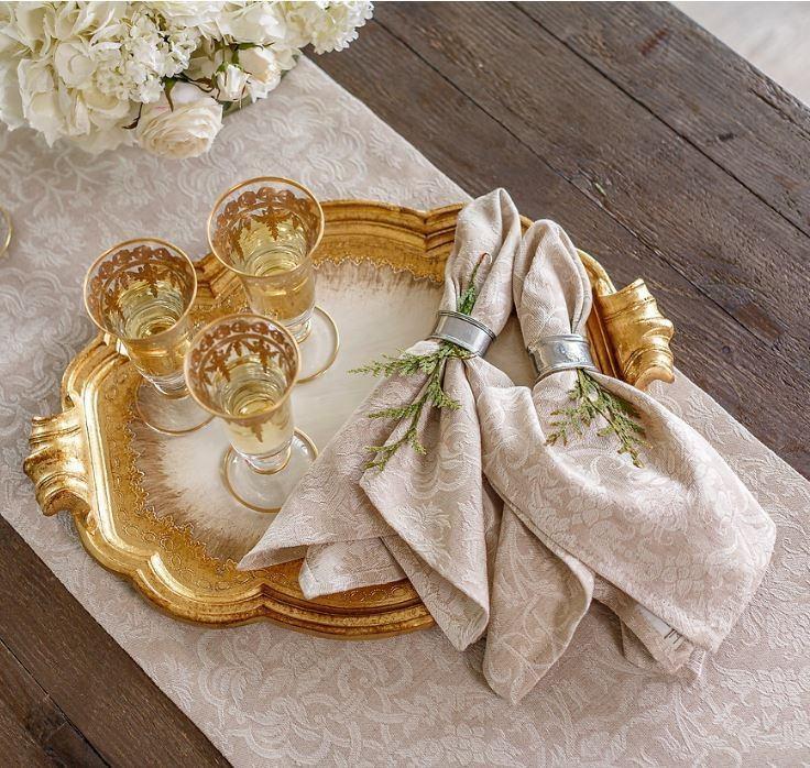 Imperial Large Napkin, Beige