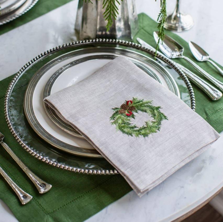 Juniper Wreath, Flax (Green Multi)
