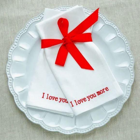 I Love You Napkin Duo