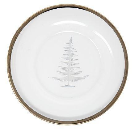 Vetro Platinum Etched Tree Plate